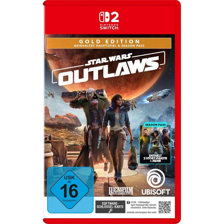 star wars outlaws gold edition game key nintendo switch 2