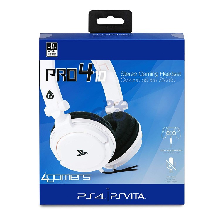 4gamers ps4 stereo gaming headset 10 white