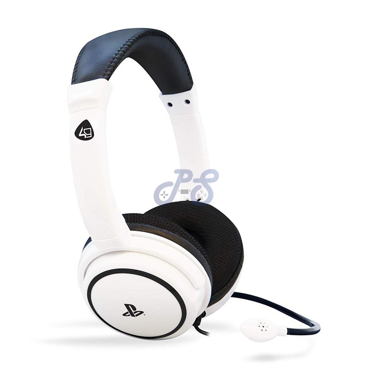 4gamers ps4 stereo gaming headset 40 white
