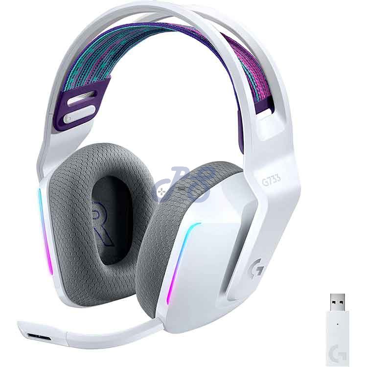 logitech g733 lightspeed wireless gaming headset white