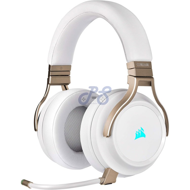 corsair virtuoso rgb wireless gaming headset pearl