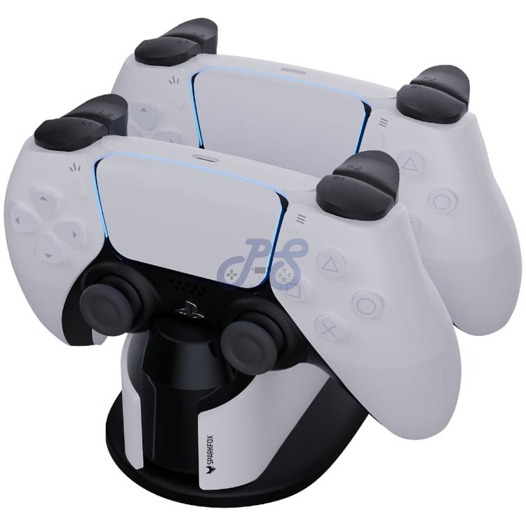 sparkfox dual charge dock with adapter for playstation 5