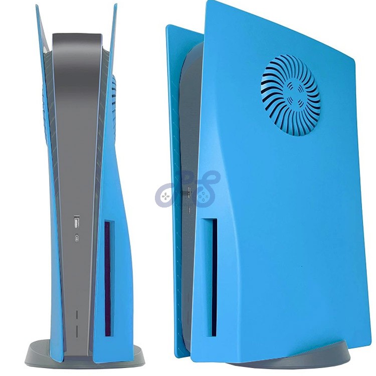 ps5 standard faceplate with cooling vent blue
