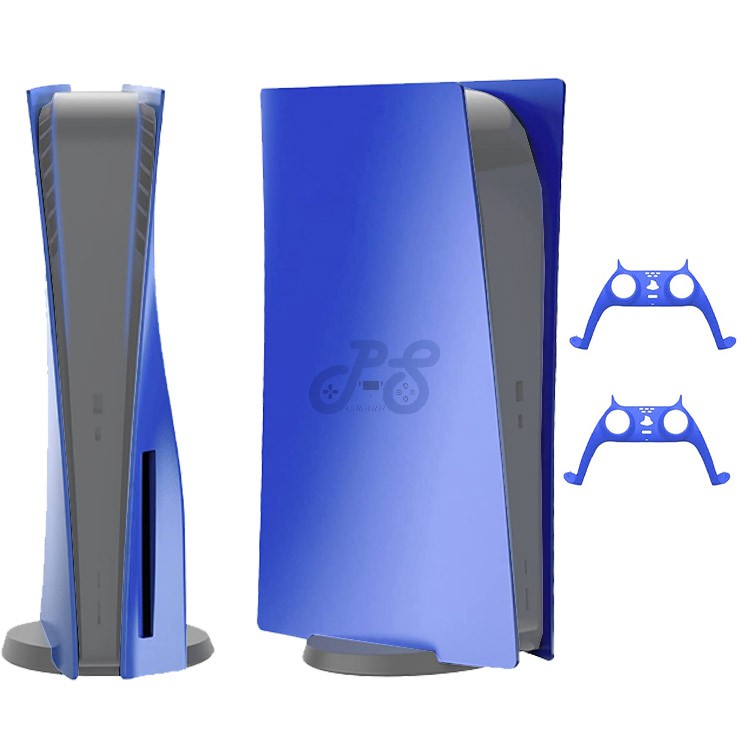 ps5 faceplate with dualsense cover x2 blue