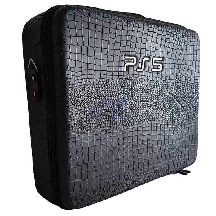 playstation 5 hard case black leather