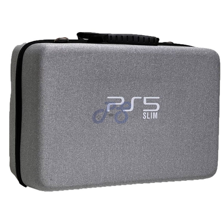 playstation 5 slim hard case light gray