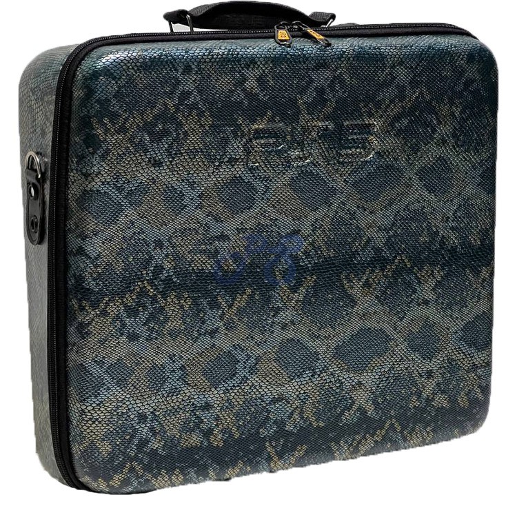 playstation 5 hard case snake leather dark blue