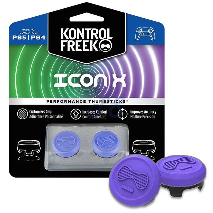 kontrolfreek icon x performance thumbsticks for playstation purple