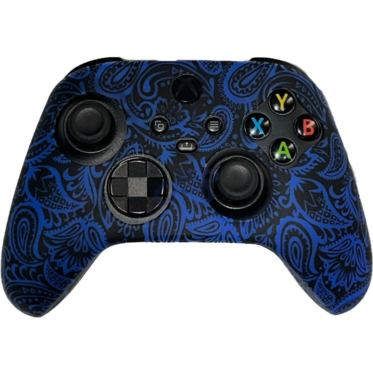 xbox series x s controller cover blue plants