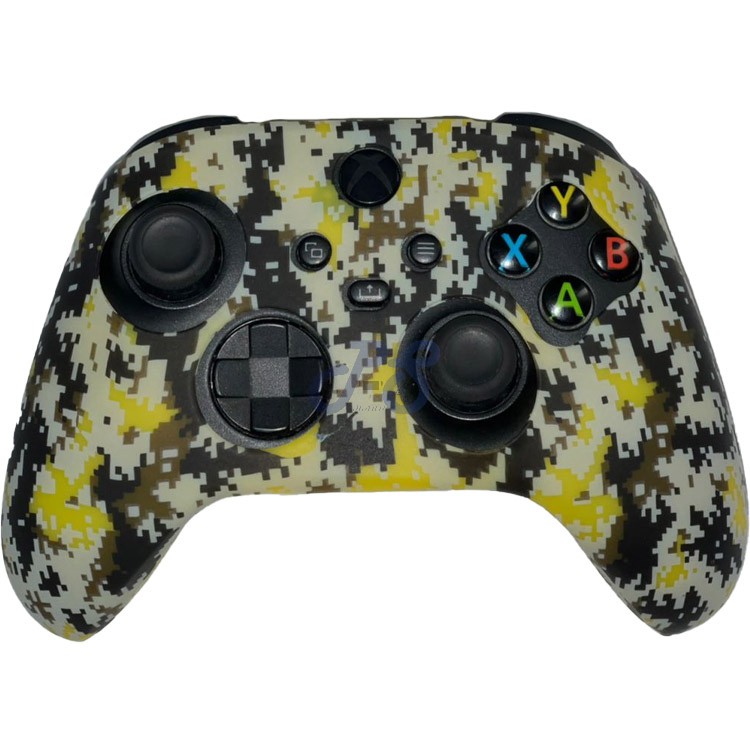 xbox series x s controller cover yellow pixel camo