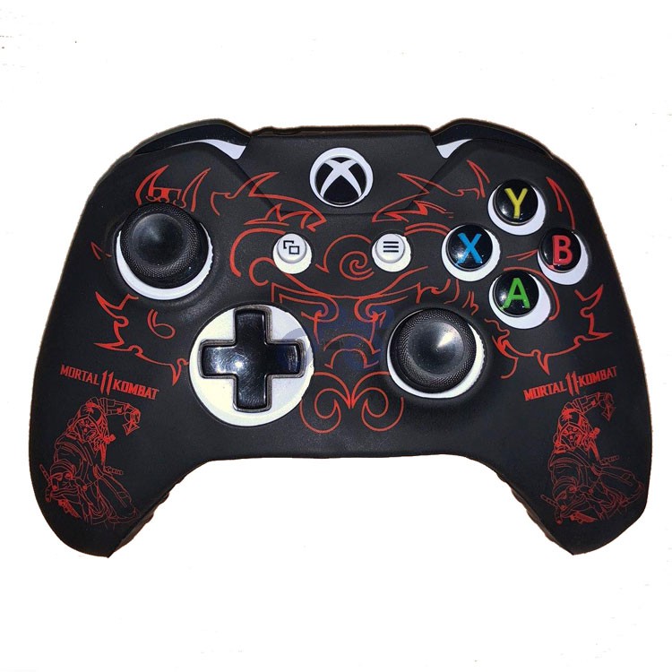 xbox one controller cover mortal kombat red