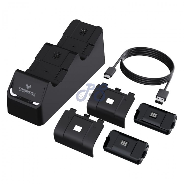 sparkfox dual charging station for xbox series x s