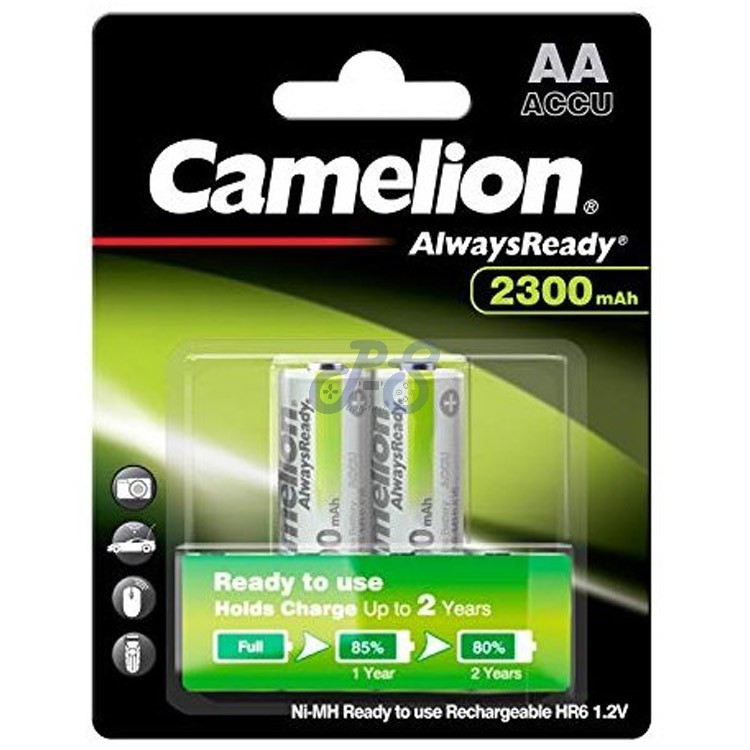 camelion alwaysready aa 2300mah battery x2