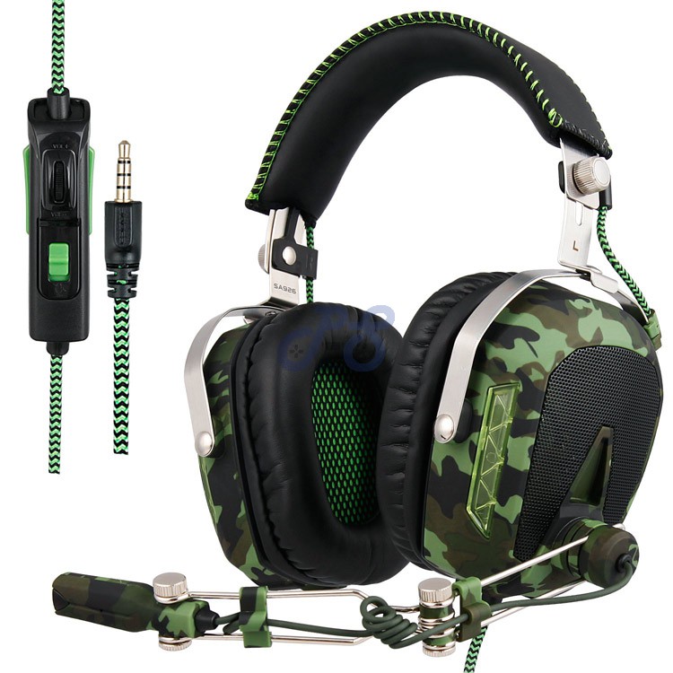 sades sa 926t gaming headset for ps4 pc army camo