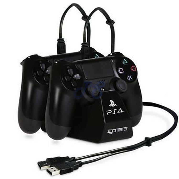 4gamers play and charge cables with desktop stand ps4