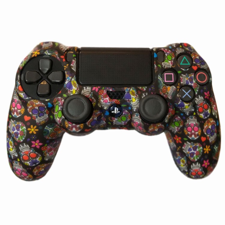Dualshock 4 Cover Colorful Skull Code 117