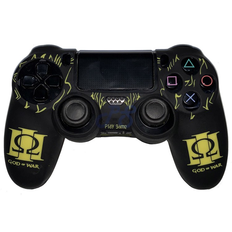 dualshock 4 cover god of war yellow