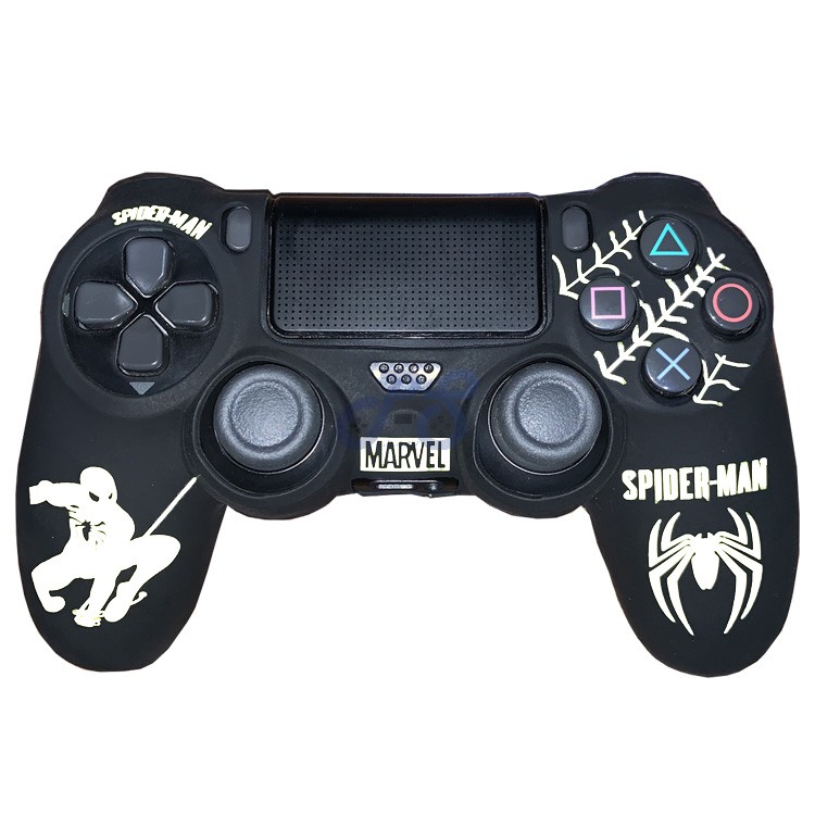 dualshock 4 cover spider man white