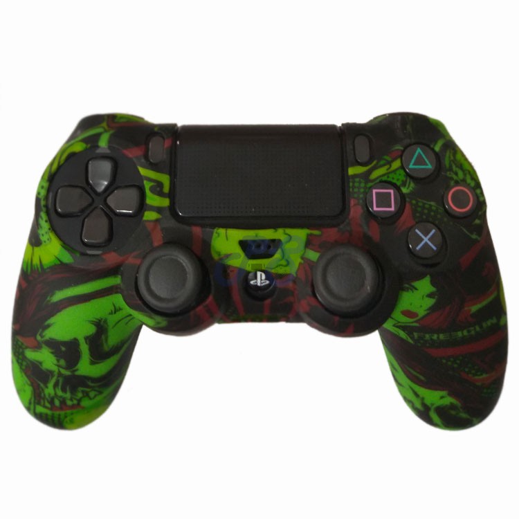 Dualshock 4 Cover Green and Dark Colors Code 107