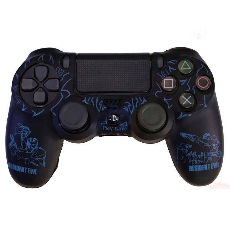 dualshock 4 cover resident evil 4 blue