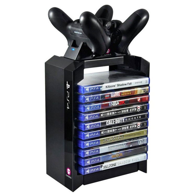 numskull ps4 game tower and dual charger