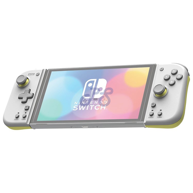hori split pad compact for nintendo switch light grey amp yellow