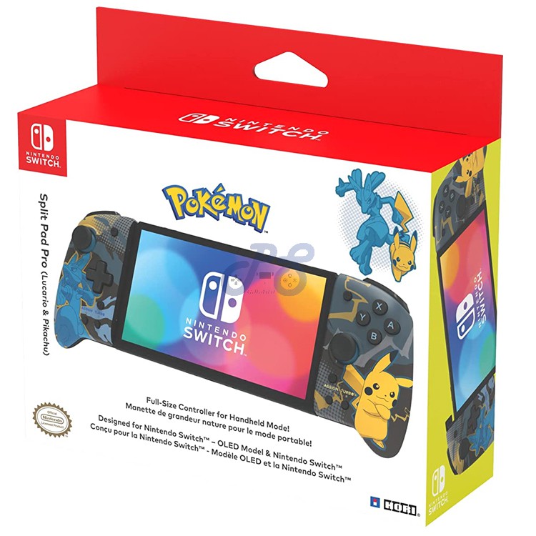 hori split pad pro for nintendo switch pikachu amp lucario edition