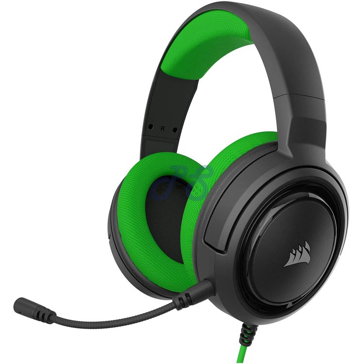 corsair hs35 gaming headset green