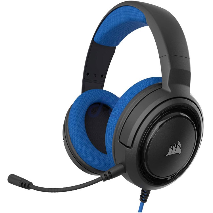 corsair hs35 gaming headset blue