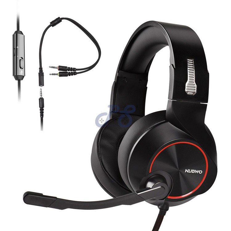nubwo n11 gaming headset red