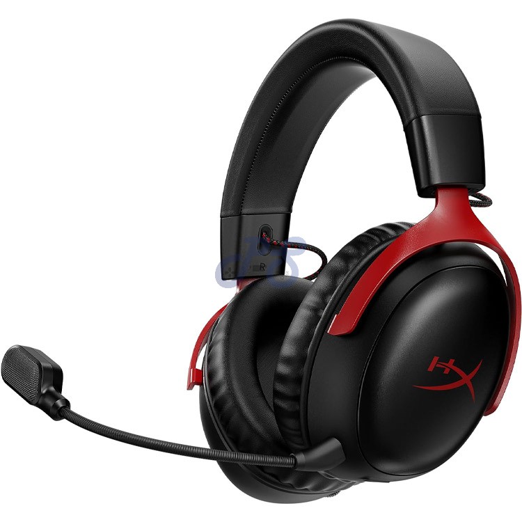 hyperx cloud iii wireless gaming headset blackred