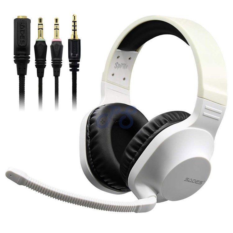 sades spirits gaming headset white