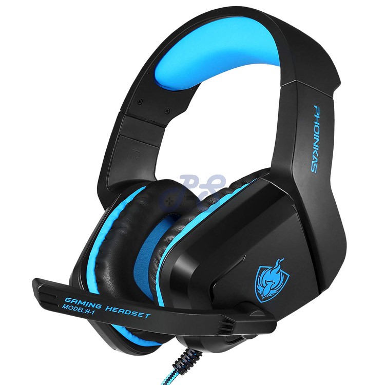 phonikas h1 gaming headset blue