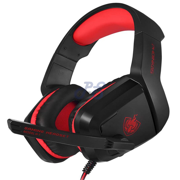 phonikas h1 gaming headset red