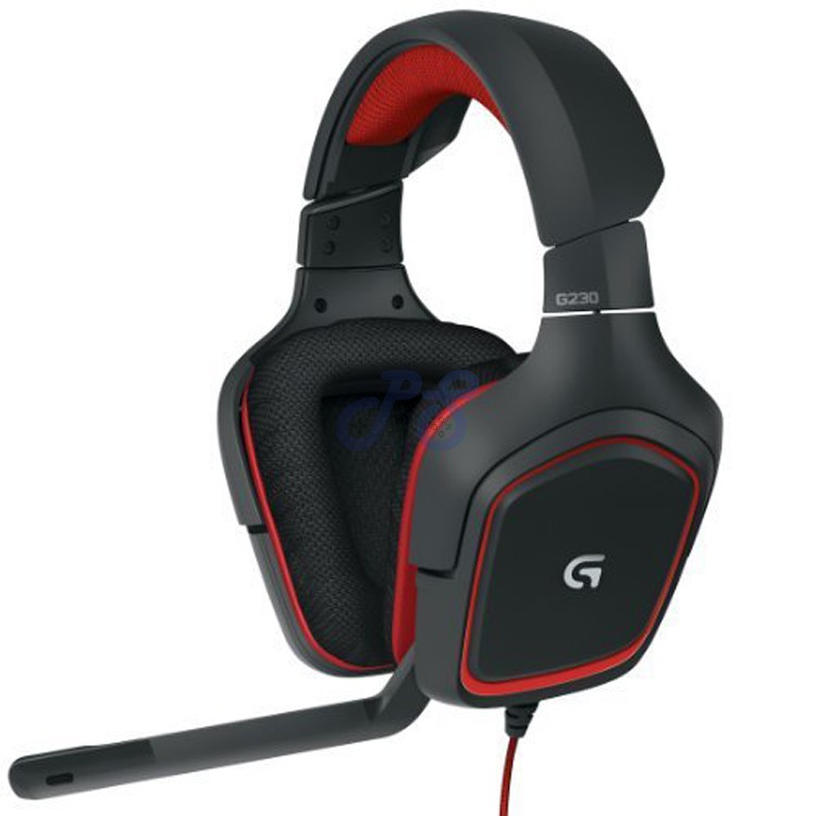logitech g230 headset blackred