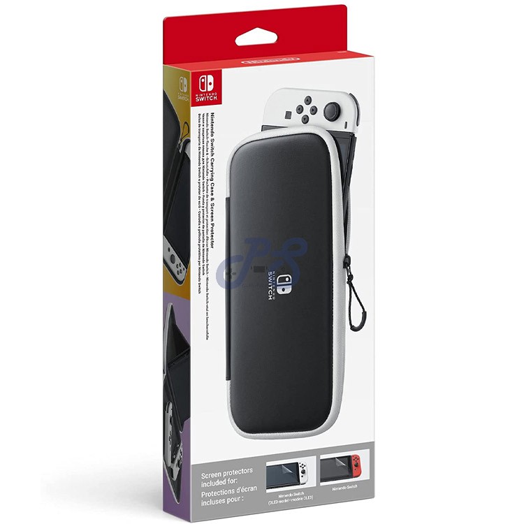 nintendo switch oled carrying case and screen protector