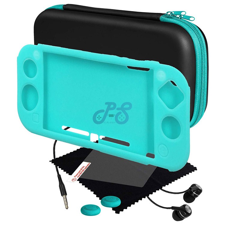 blackfire gamer essentials accessories kit for nintendo switch lite turquoise
