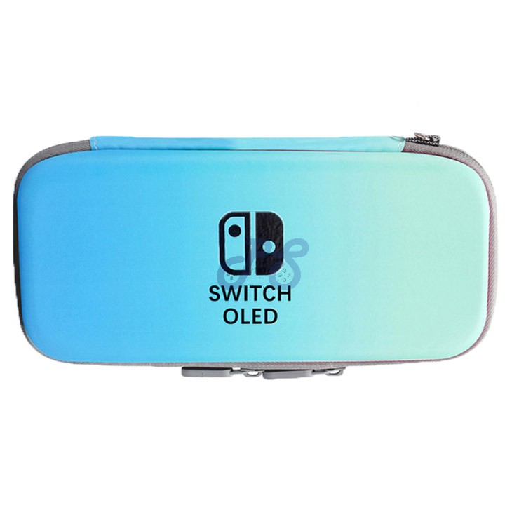 game world deluxe traveling case for nintendo switch oled turquoiseblue
