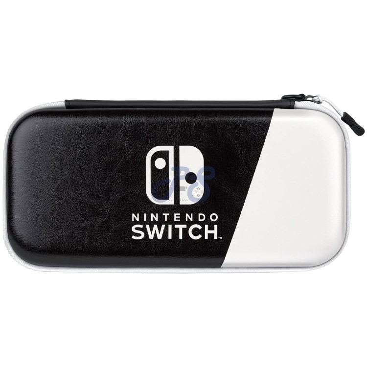 pdp slim deluxe travel case for nintendo switch blackwhite