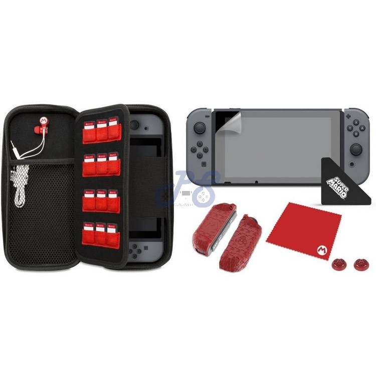 pdp starter set for nintendo switch mario m edition