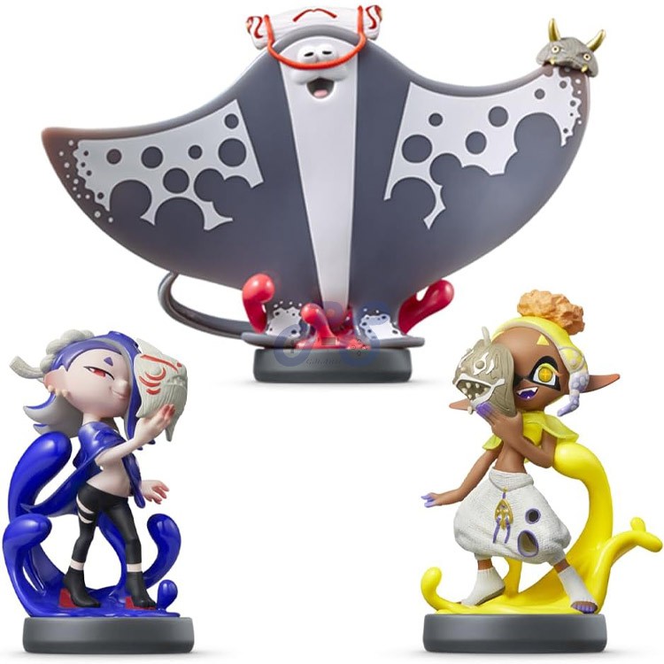 shiver frye amp big man triple pack amiibo figures splatoon