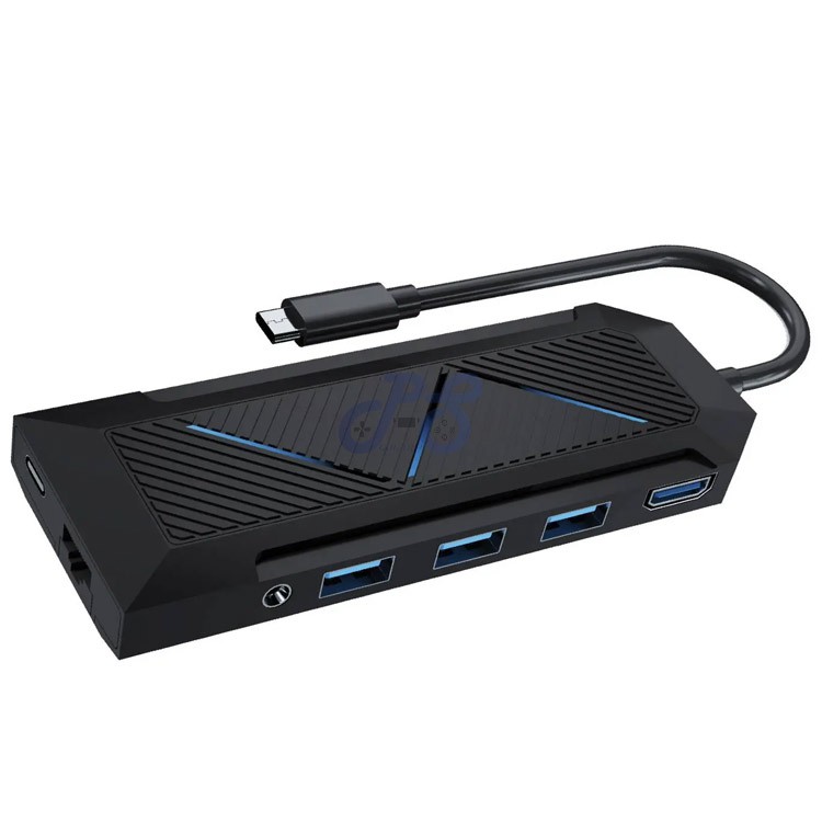 porodo pdx520 9in1 usb hub gamers edition