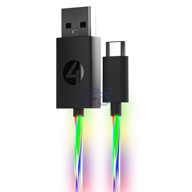4gamers light up usbc charging cable 3m