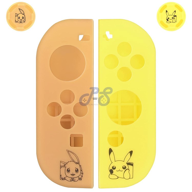 hori joy con silicone cover and button grips pokemon let s go edition