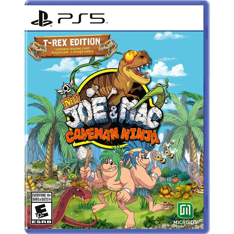 new joe amp mac caveman ninja trex edition ps5