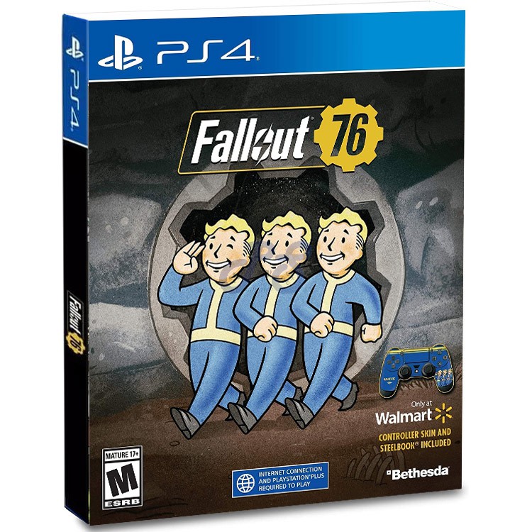 fallout 76 with controller skin and steelbook ps4