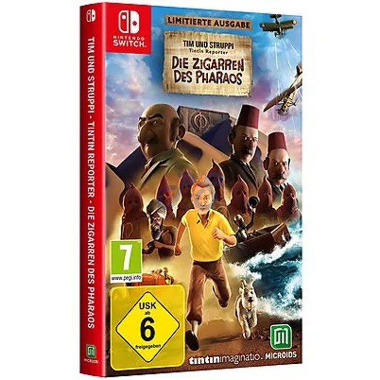 tintin reporter cigars of the pharaoh limited edition nintendo switch
