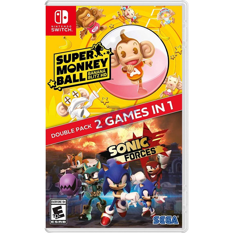 super monkey ball banana blitz hd amp sonic forces double pack nintendo switch
