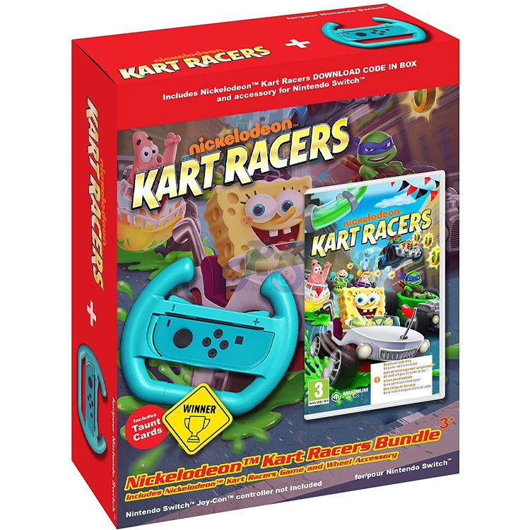 nickelodeon kart racers bundle nintendo switch blue