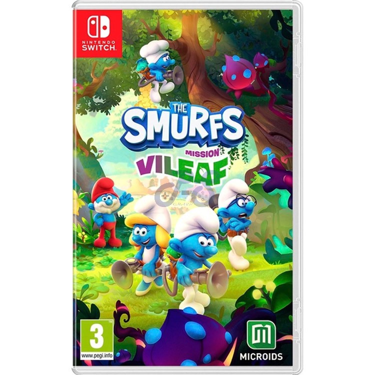 the smurfs mission vileaf nintendo switch کارکرده